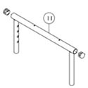 DESK LENGTH ARMREST, ADJ. TOP